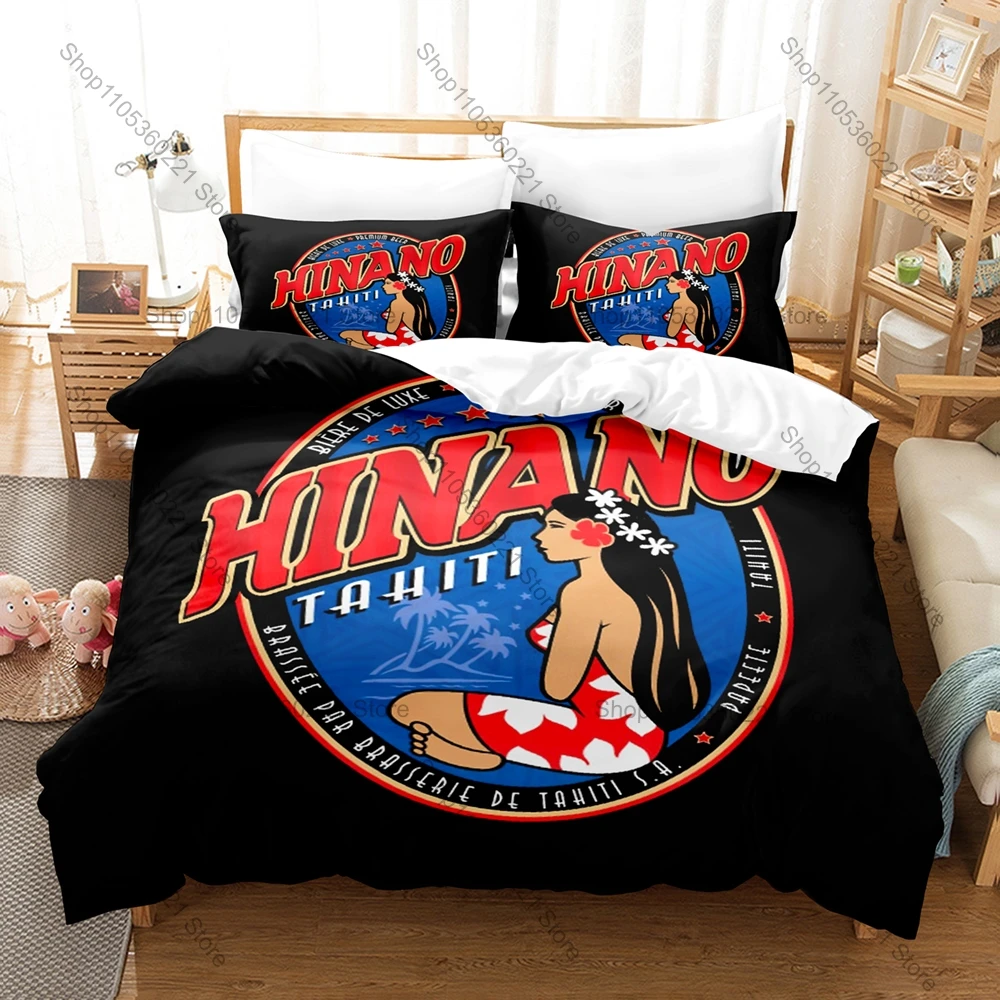 Personality Hinano Tahiti Bedding Set New Anime Printed Duvet Cover Pillowcase Soft Microfiber Bedroom Decor Twin Full Queen Kin