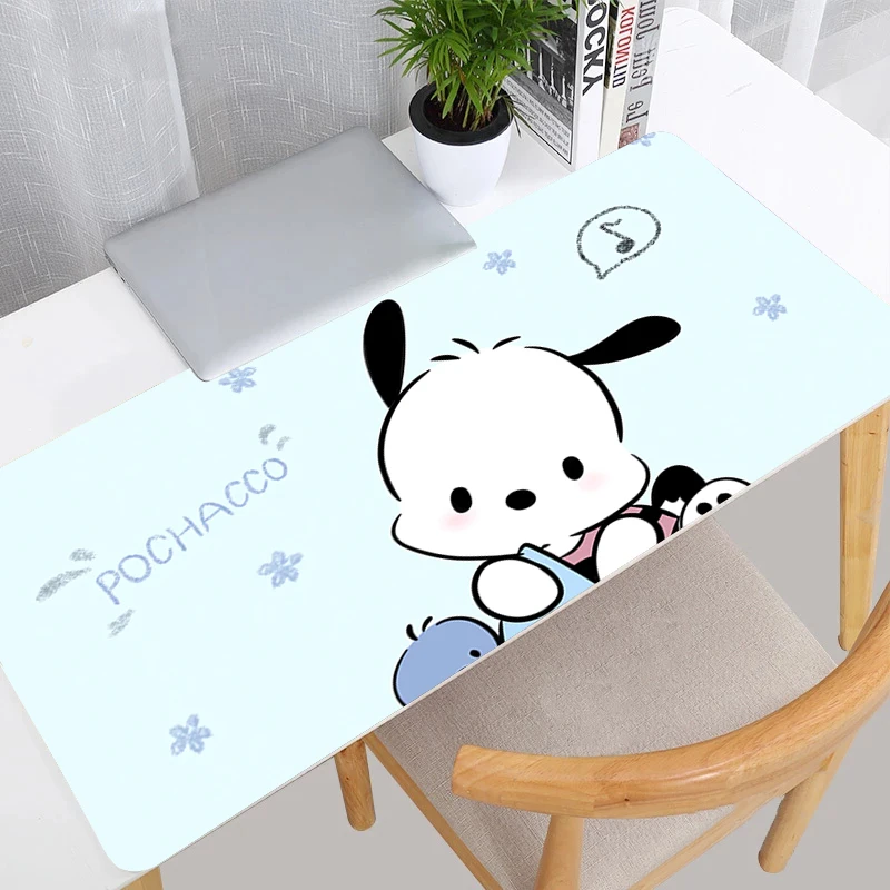 

Black And White Dogs Mouse Pad Laptop Kawaii Sanrio Pochacco Mousepad PC Anime Gamer Cabinet Keyboard Rug XXL Cartoon Desk Mat