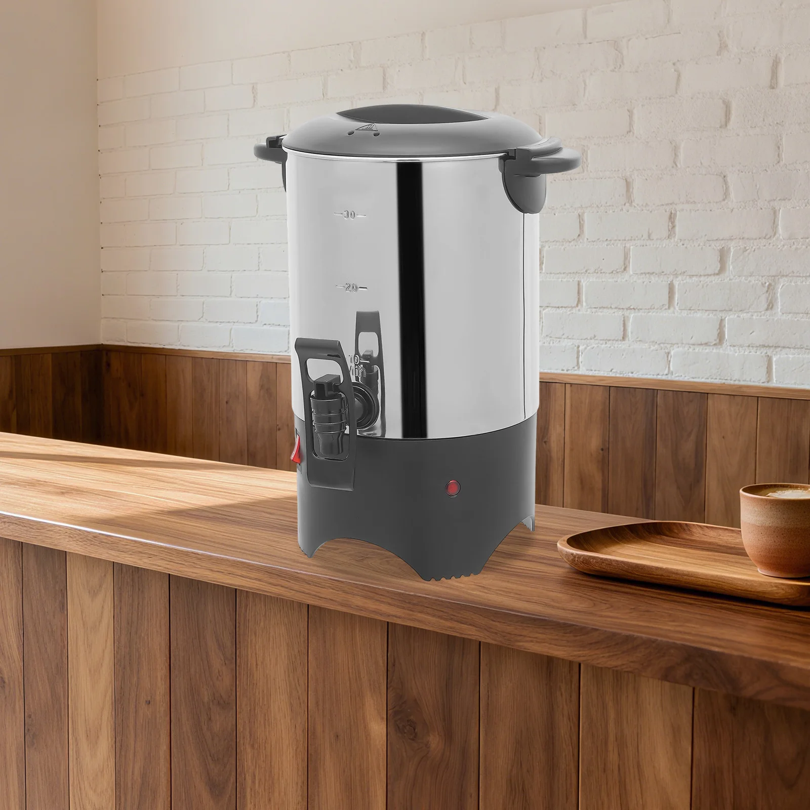 

110V 1000W Coffee Urn, 5L Stainless Steel Hot Water Coffee Dispenser, Anti Dry Burn Electric Coffee Maker Urn For Cafe Office