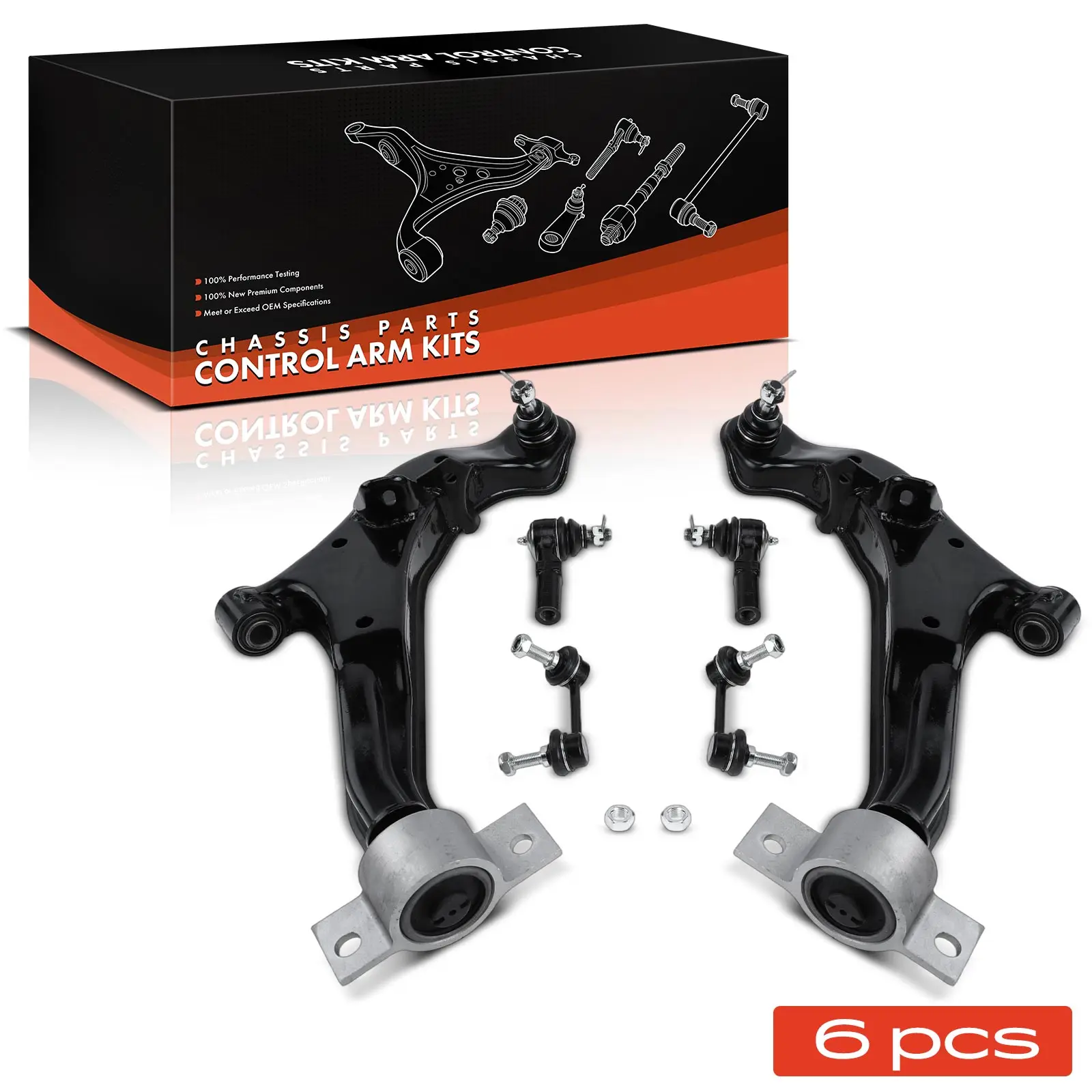 Frankberg 6x Querlenker Vorderachse Links Rechts für Nissan Maxima/Maxima QX V A33 2.0L 3.0L 2000-2003 K620354 K620355 K90432