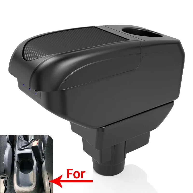 For Opel Corsa D Armrest box For Opel Corsa Car armrest backrest Interior parts storage box Retrofit parts Car accessories