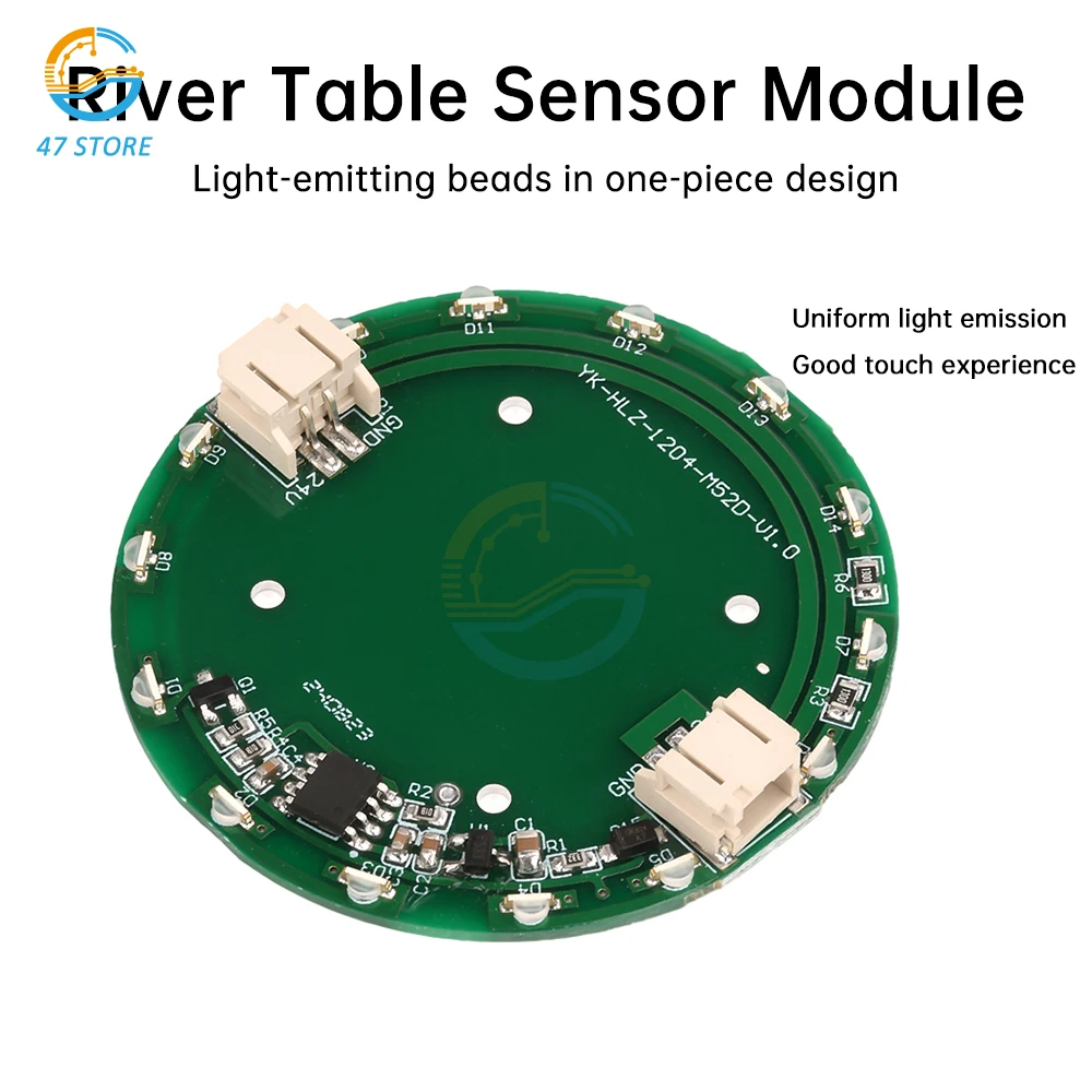 

DC 24V Smart DIY Smart River Touch Table Sensor LED Light Cellular Coil Light Strip Touch Sensor Circuit Module With Cable