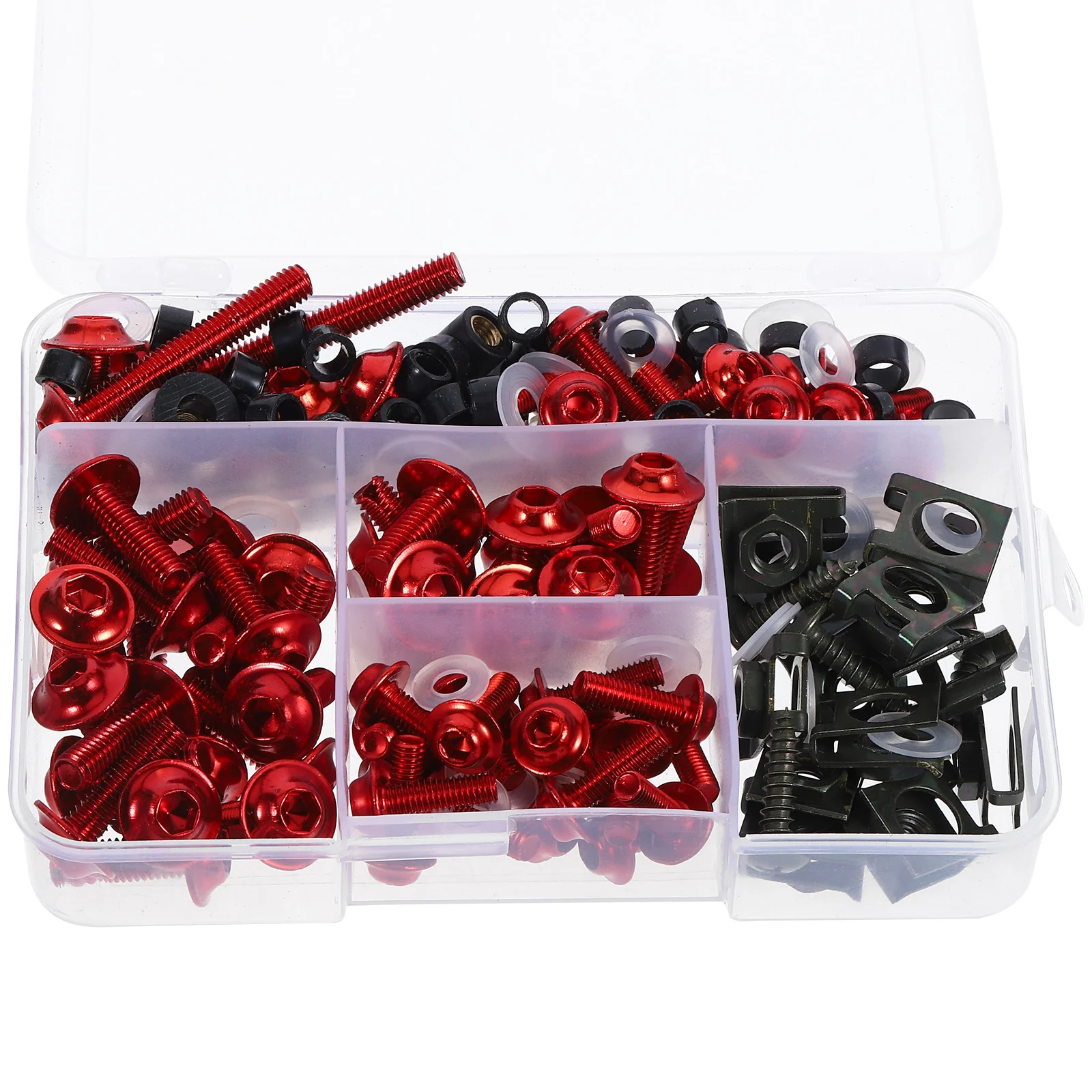 

1Set Motorcycle Modification Accessories Fairing Bolt Kit Replacement Metric Bolts Nuts Washers Stylish Windscreen Bolt