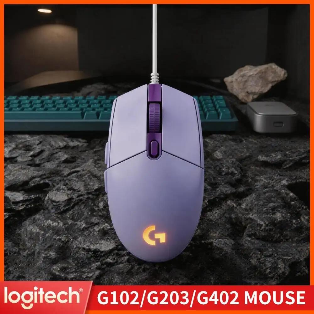 Logitech G102 Wired Prodigy Gaming Mouse,Diverse RGB Lighting Themes,Configurable Buttons For FPS And MOBA Gaming Matches