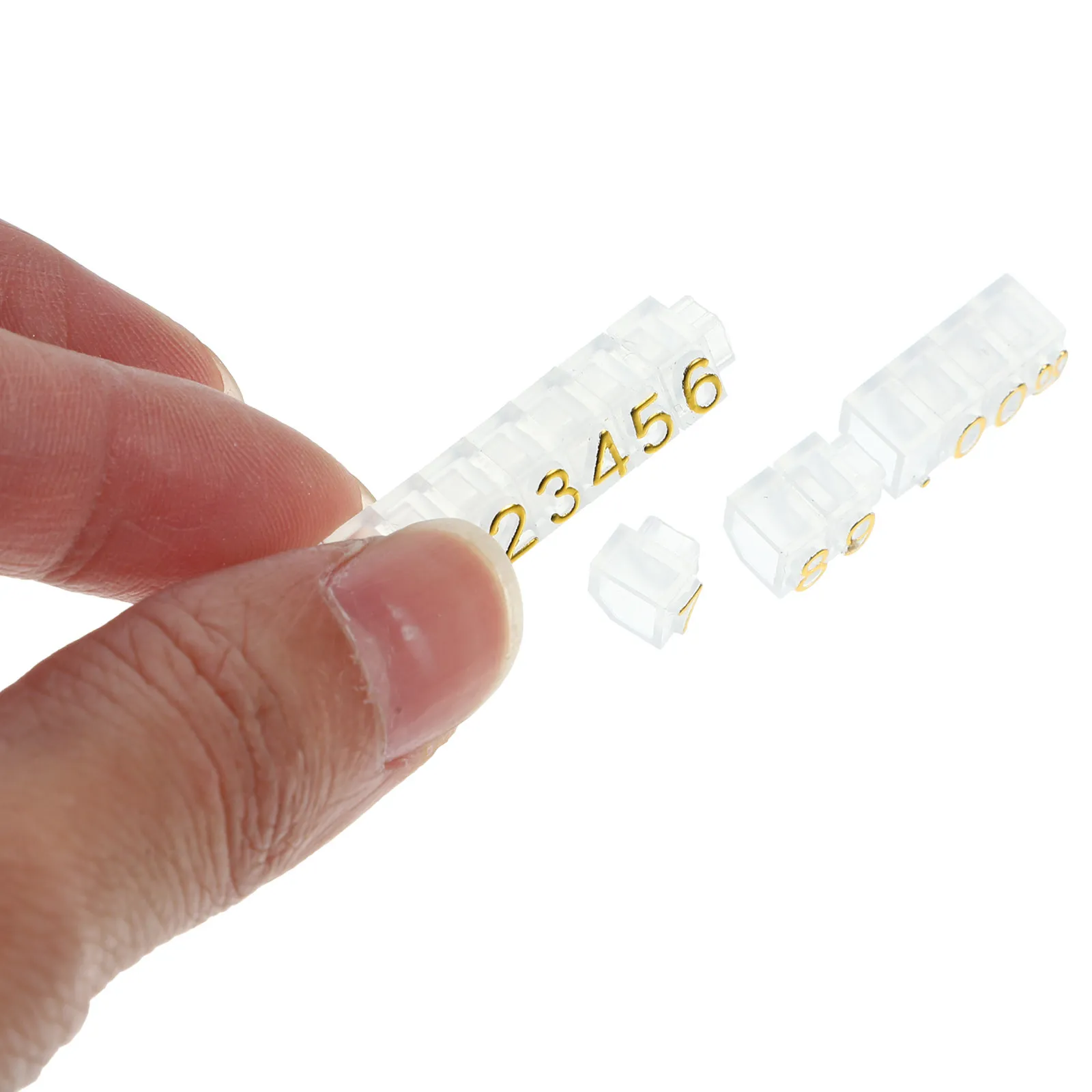 

20Pcs Sturdy ABS Price Display Cube with Adjustable Design for Jewelry Price Tags Retail Counter Supermarket Clothing Craft