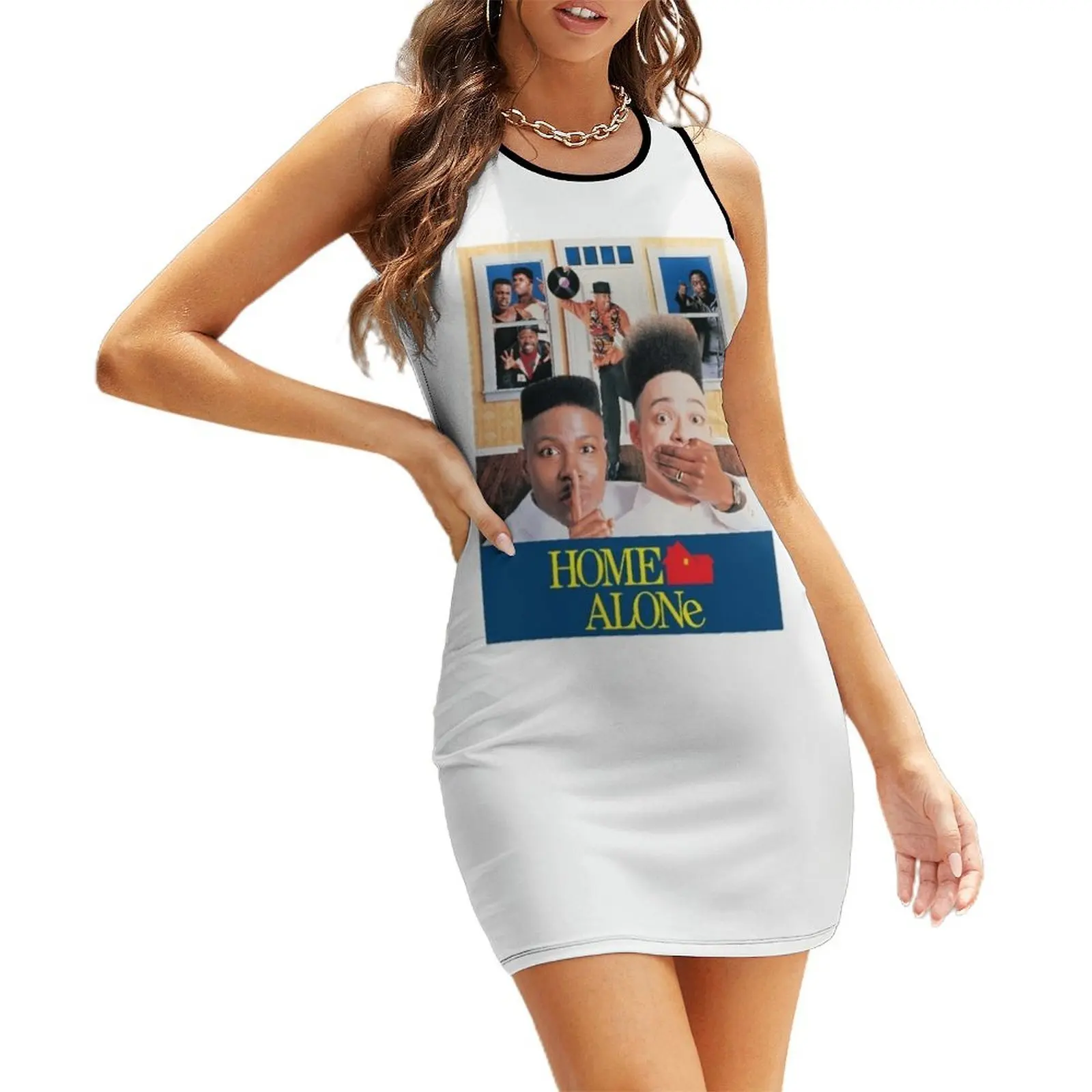 

House Party X Home Alone Sleeveless Sundress luxury woman party dress dress for woman evening dresses ladies