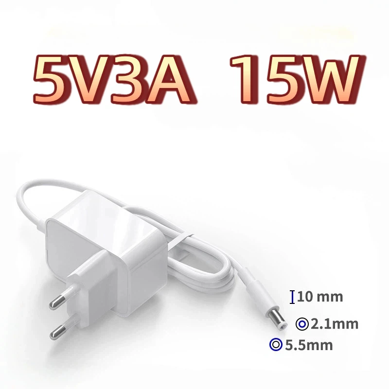 European Standard 5V3A 15W Power Source Adapter DC 5.5MM*2.1MM Wall-Mounted European Power Adapter
