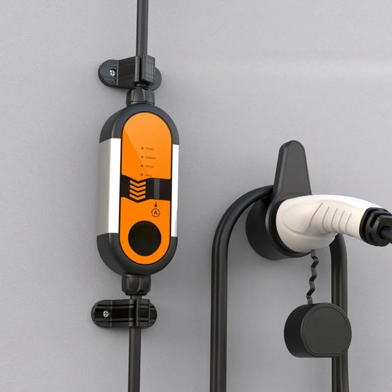Universal Heavy Duty EV Charger Cable Hanger Screw Mount Wall Bracket Fixed Clip For Neat Cord Storage At Home Garage