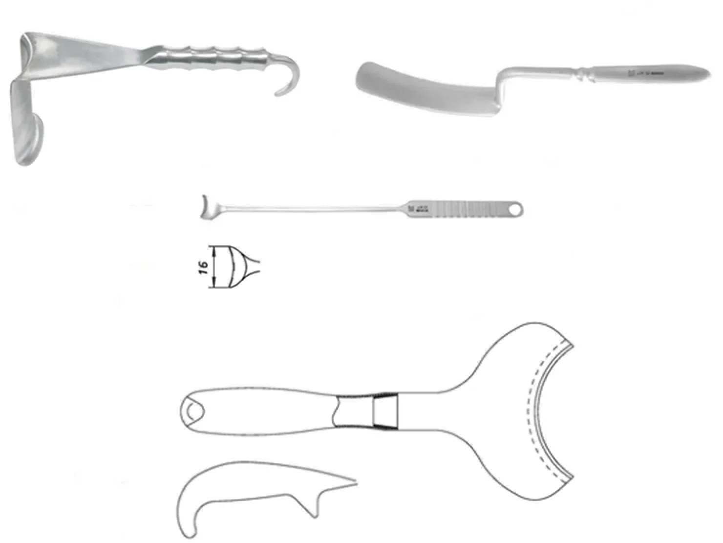 

Medical Urology/Brain/Urology/Uterine surgical retractor