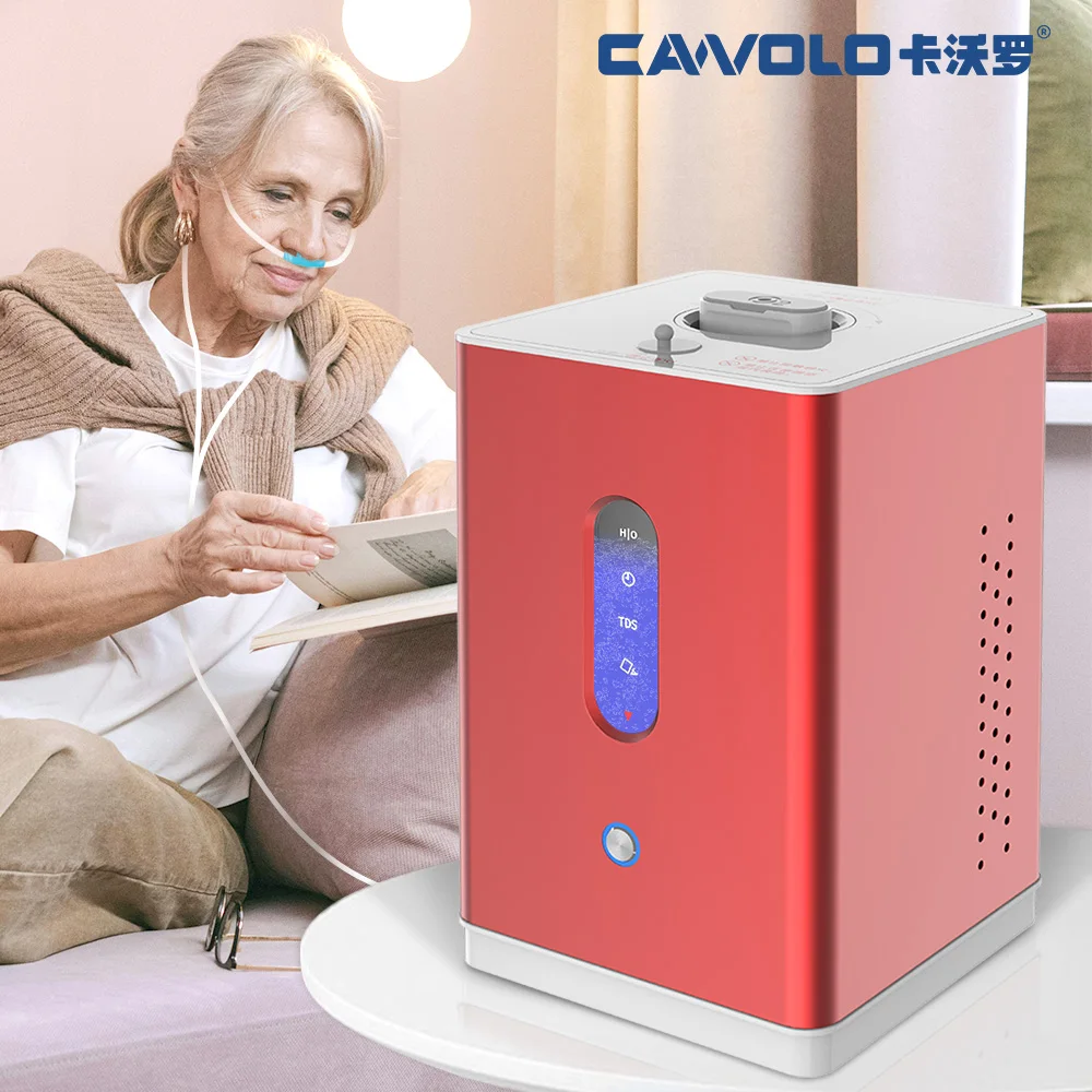 CAWOLO Pem Waterstof Gas Machine Inhalator 150 ml Moleculaire Waterstof Inhalatie Generator H2 Inhalatie Machine Water Generator