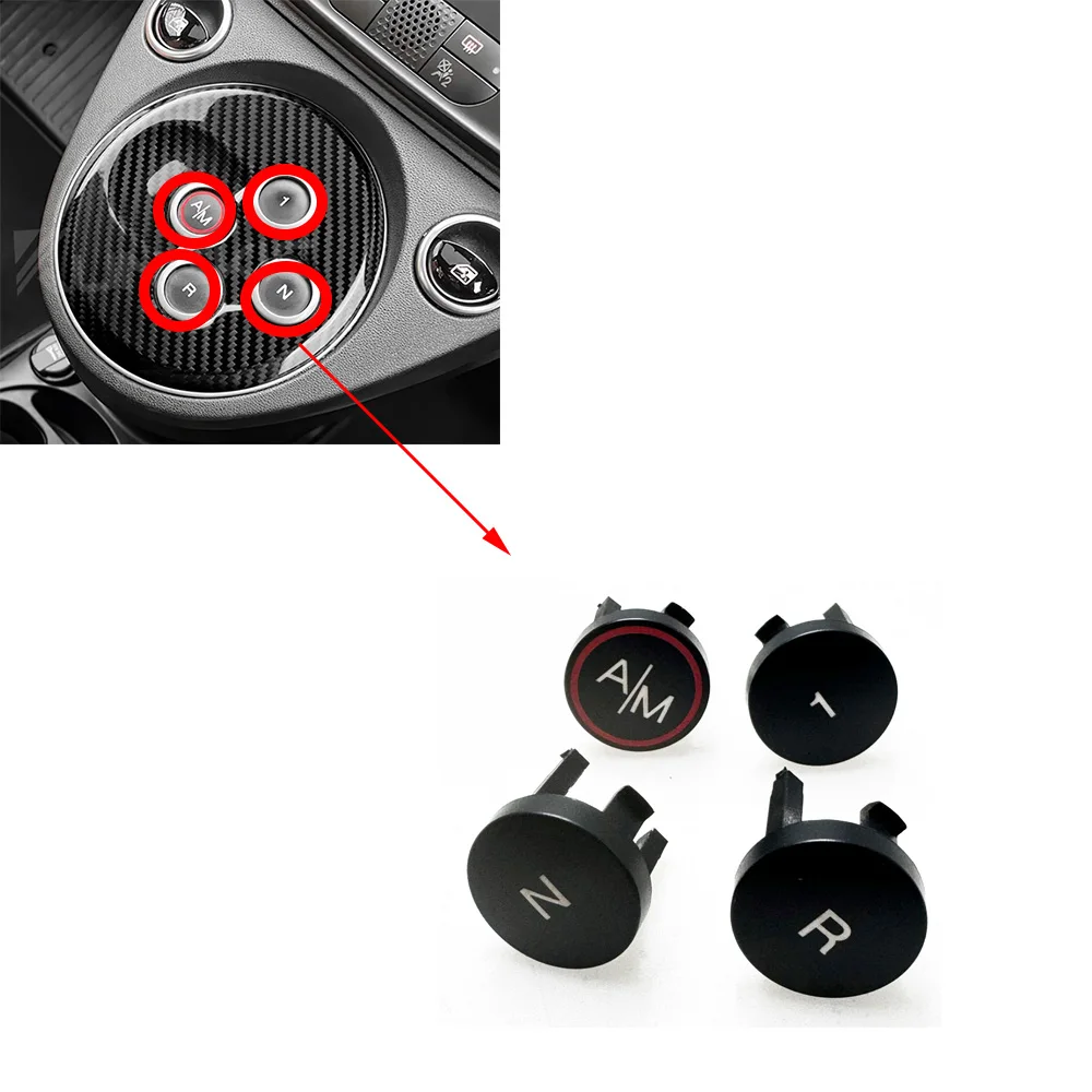 

Подходит для Fiat 500 Abarth 595 695 2012-2023, аксессуар для интерьера, кнопка переключения передач 7355240540