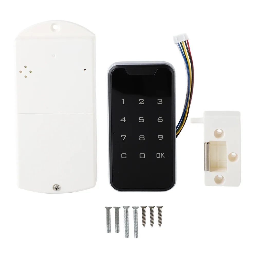 Security Touch Keypad Electronic Cabinet Lock High Sensitivity Waterproof Keyless Cabinet Lock Smart Cabinet Lock Closet