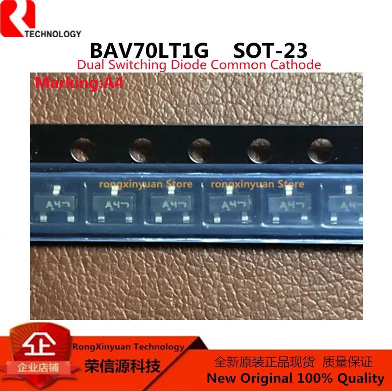 50 Pz BAV70LT1G A4 BAT54S WV4 BAT54C_R1_00001 L43 BAT54C WW1 BAT54C KL3 BAT54 KL1 BAS70 73t 1SS226.LF C3 1SS226 SOT-23 100% nuovo