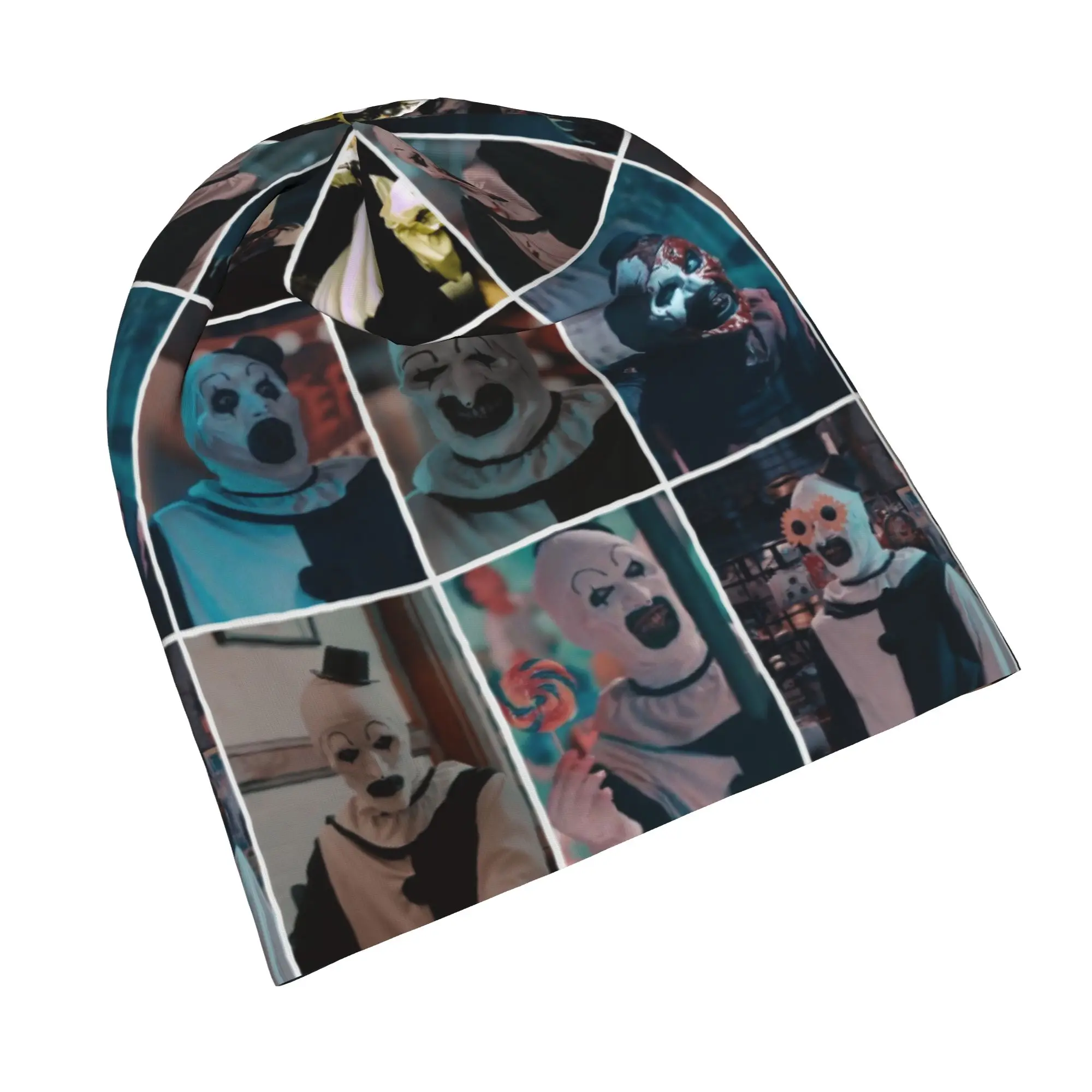 Terrifier Bonnet Hats Goth Street Skullies Beanies Hat Horror Movie for Men Women Summer Dual-use Cap