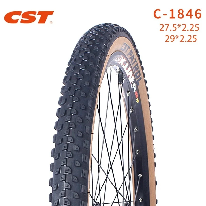 PATROL MTB Bicycle Tire 27.5/29inch 2.25 Cross-Country MTB Bike Parts 29X2.25 C1846 29er Brown Edge Mountain Bicycle Tire