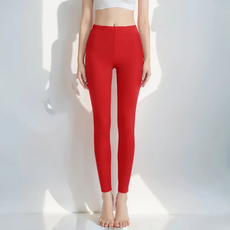 

Leggings Women Dopamine Colored Quality Slacks High Chic Aesthetic Rock Pantalon Femme Squares Black White Green Skintight Tummy