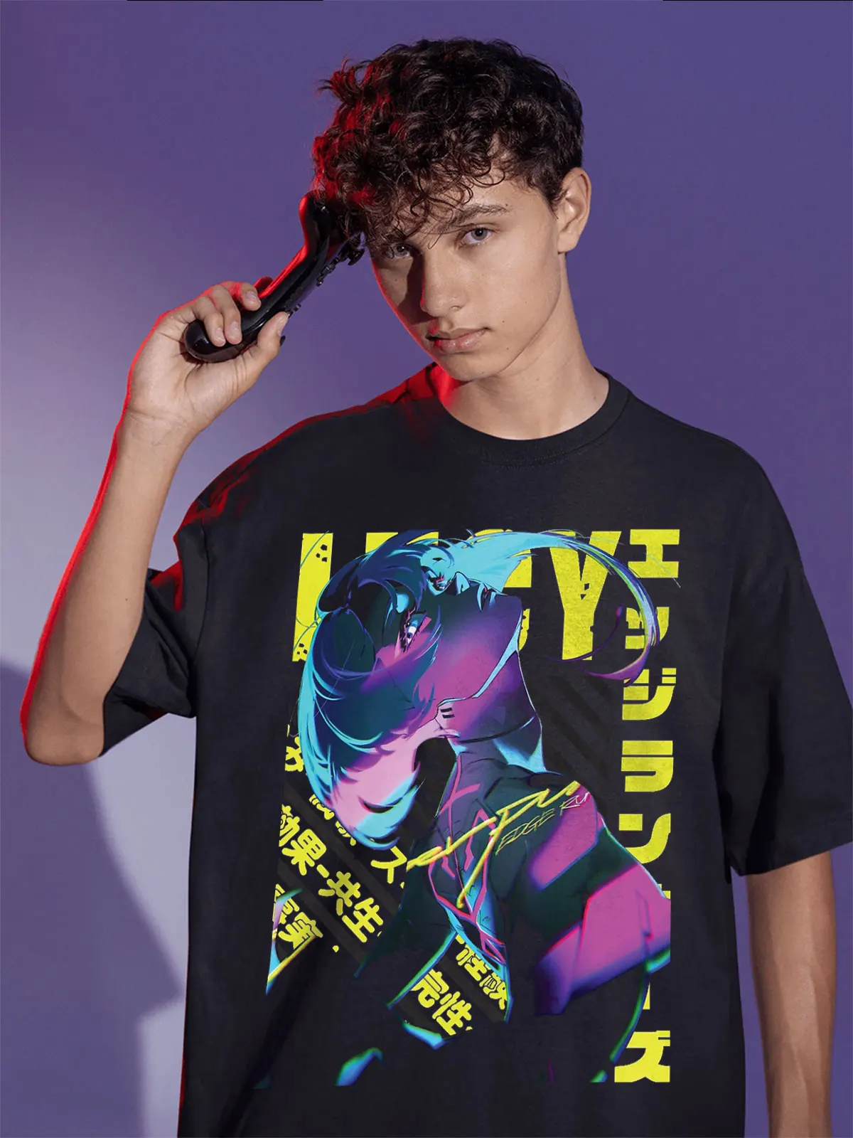 Lucy Cyber Edgerunners Anime T-Shirt Manga Shirt Graphic Soft Tee All Size 076