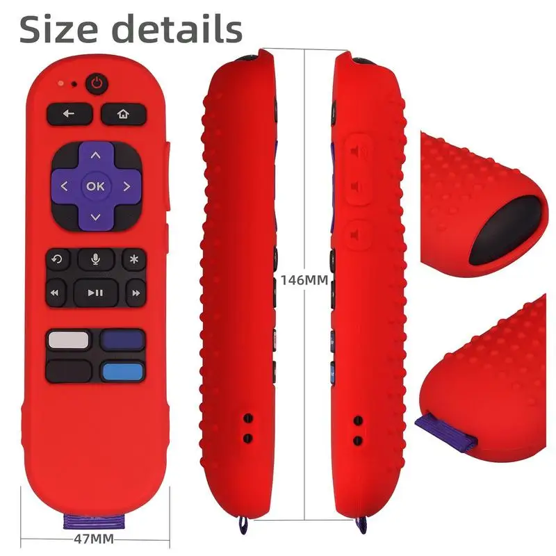 Remote Control Silicone Protective Case For TCL RO KU Express 4K+ Remote Controller Cover Shockproof Washable Protective Sleeve