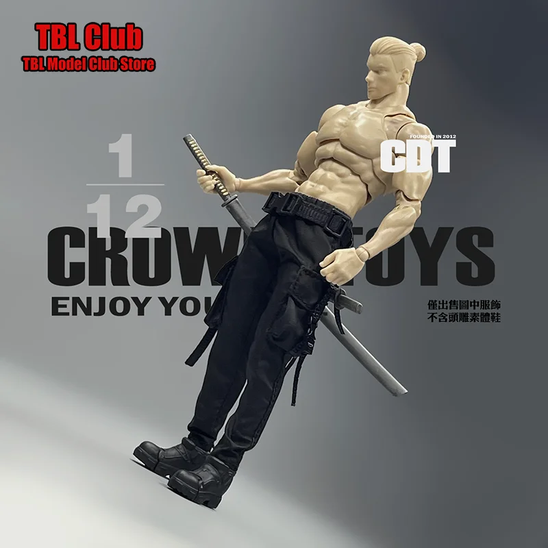 1/12 مقياس الملابس الذكور في الهواء الطلق نمط وظيفي الملابس اليومية سليم صالح السراويل ل 6 بوصة عمل الشكل الجندي CROWDHTOYS