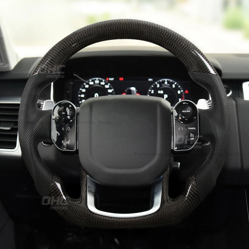 Suitable for Land Rover Range Rover Velar SVR L494 carbon fiber multi-function button car steering wheel assembly