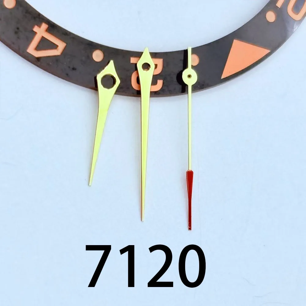 7120 Unified Machine Movement Gold Steel Rose Needle Three Needle Watch Accessories Parts