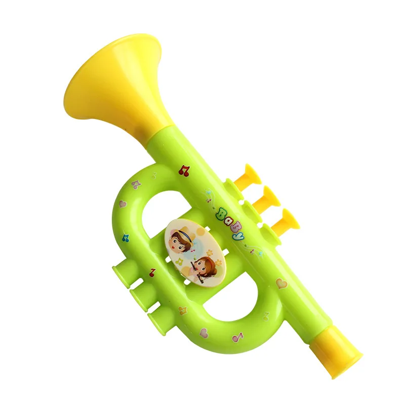 1 Pcs Creative Children's Plastic Small Toys Can Blow The Small Horn Cute Cartoon Small Horn Children's Musical Instrument Toys