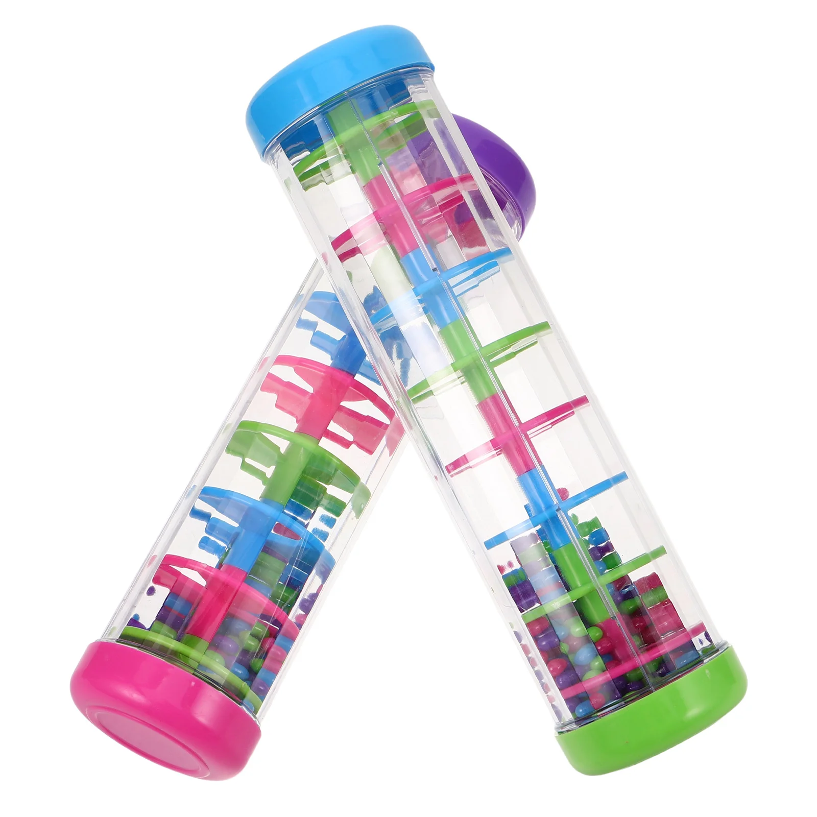 

2Pcs Rain Stick Shaker Tube Musical Instrument for Sensory Play and Family Bonding Rain Tube Musical