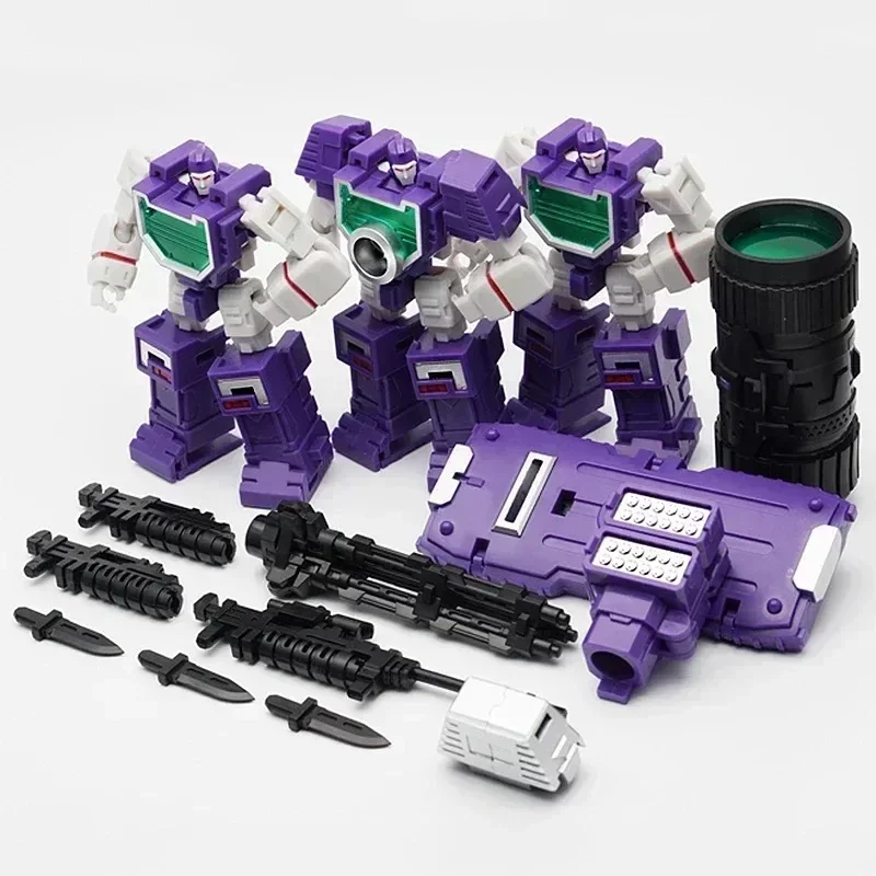 

【One Box of Three】Transformed Toy MF-36 Photography Brother Action Model Robot Toy Mini Figure Original Box Collection Gift