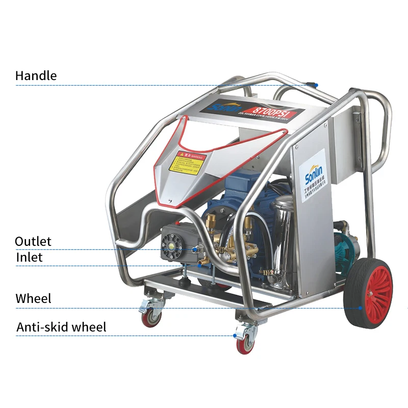 600 Bar 8700 PSI High Pressure Water Jet Pressure Washer Electric Car Pressure Washer
