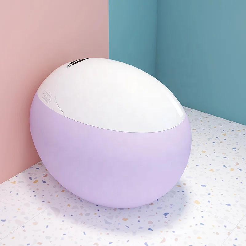 

New Product Egg-shaped Toilet Popular Design China Sanitary Ware Automat Toilet Accessories