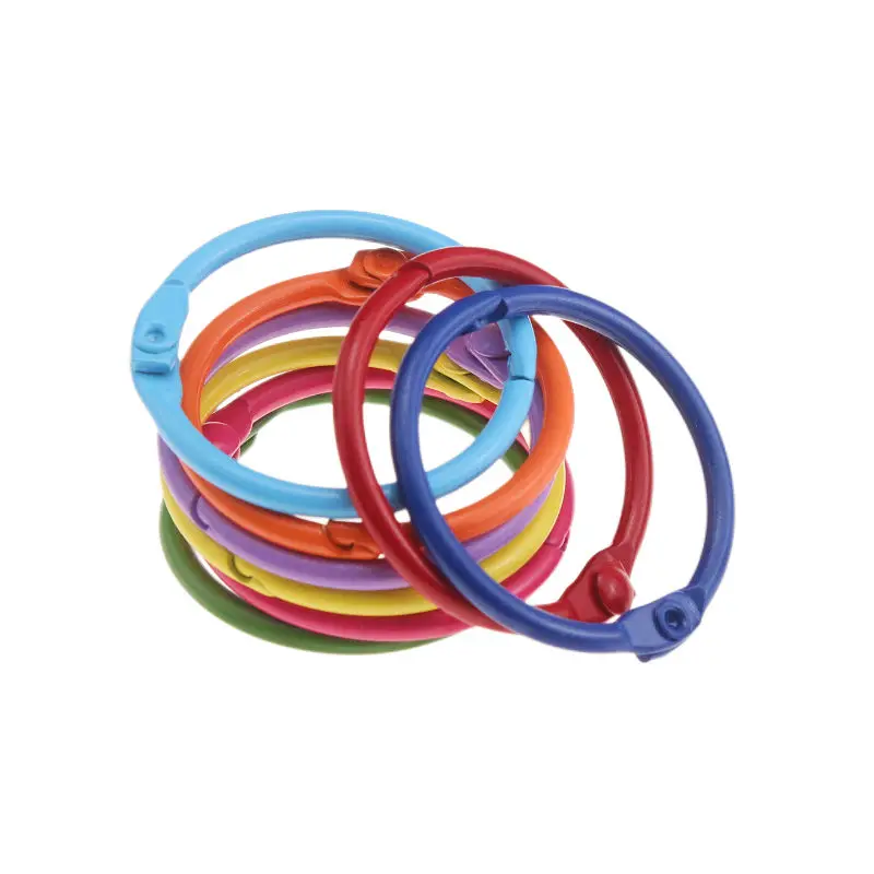 5-25Pcs Round Keychain O Spring Lobster Clasp Openable Metal Buckle Key Ring Clip For Making Jewelry Connector DIY Accessories
