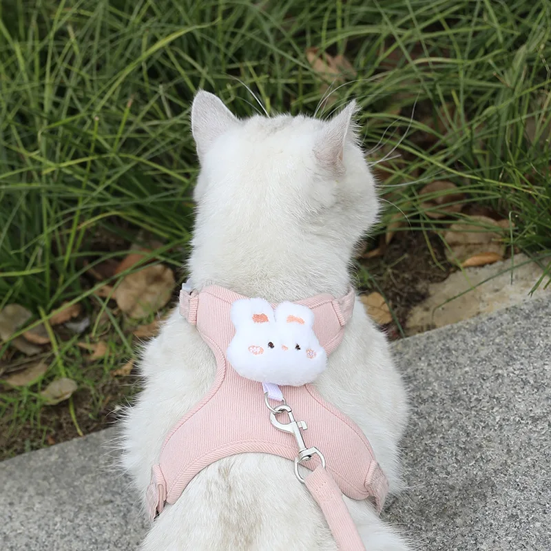Adjustable Cat Harness And Leash Set For Small Dogs And Kittens_voghion.com