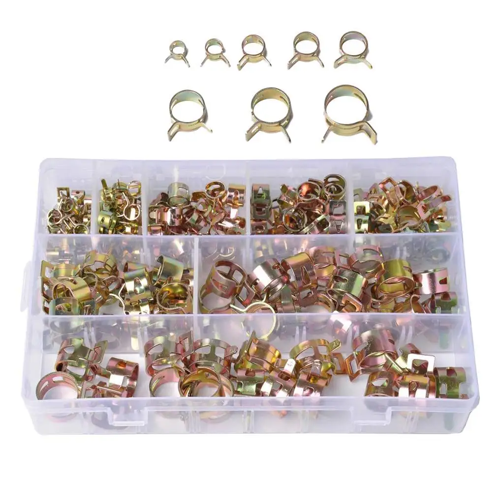 180개 스프링 클립 호스 라인 클립 실리콘 진공 호스 클램프 패스너