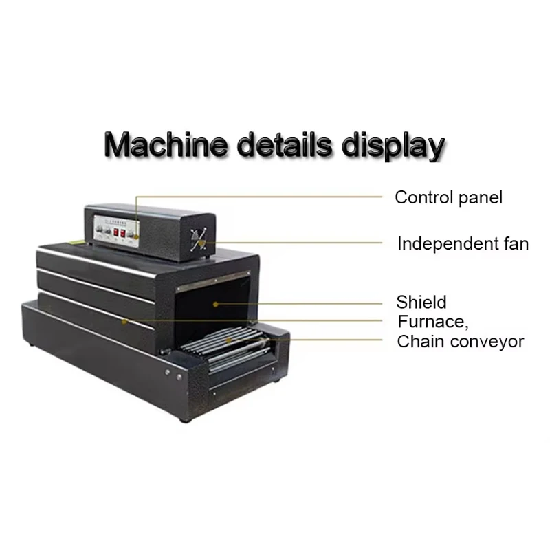 PBOBP Black Cost-Effective Shrink Wrapping Sleeve Making Machine for Shampoo Bottle Wrapping Cheapest Price