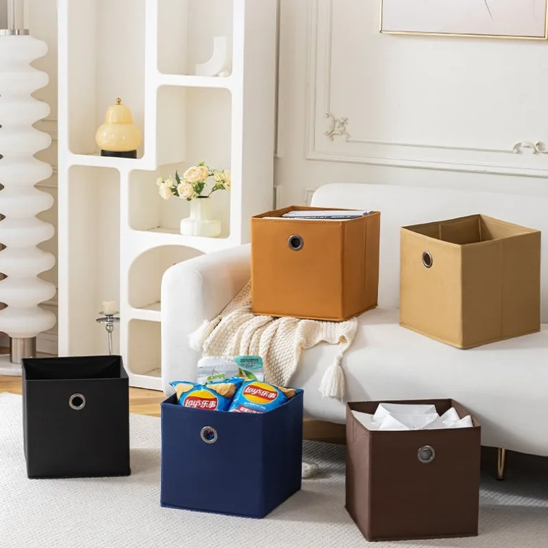 Fabric Uncovered Storage Boxes Foldable Clothing Bins Large Capacity Storage Boxes Toy Container Home Ornament House Organizer