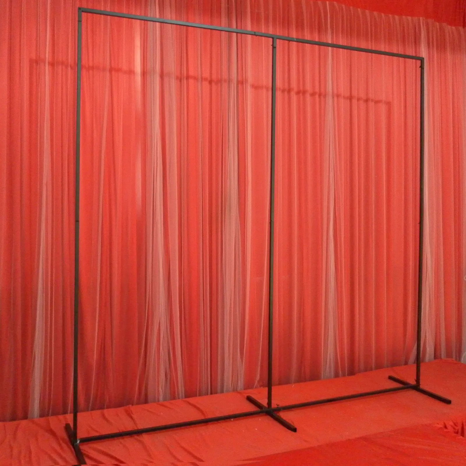 Large Portable 2.4m x 2.4m Mesh Flower Wall Backdrop Wedding Balloons Events