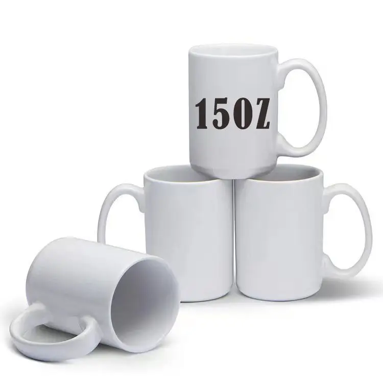 Imagem -05 - Caneca de Café Cerâmica Branco e Preto Personalizado em Branco Porcelana 15 oz