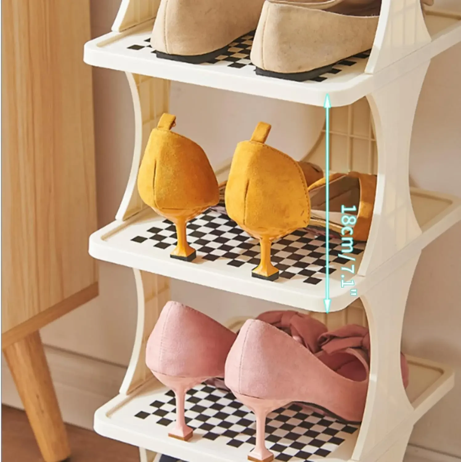 Shoe Cabinet Dustproof Fabric Organizer Simple Storage Multilayer Shoe Rack Nonwovens Household Economic Type Shoe Rack Cabinet