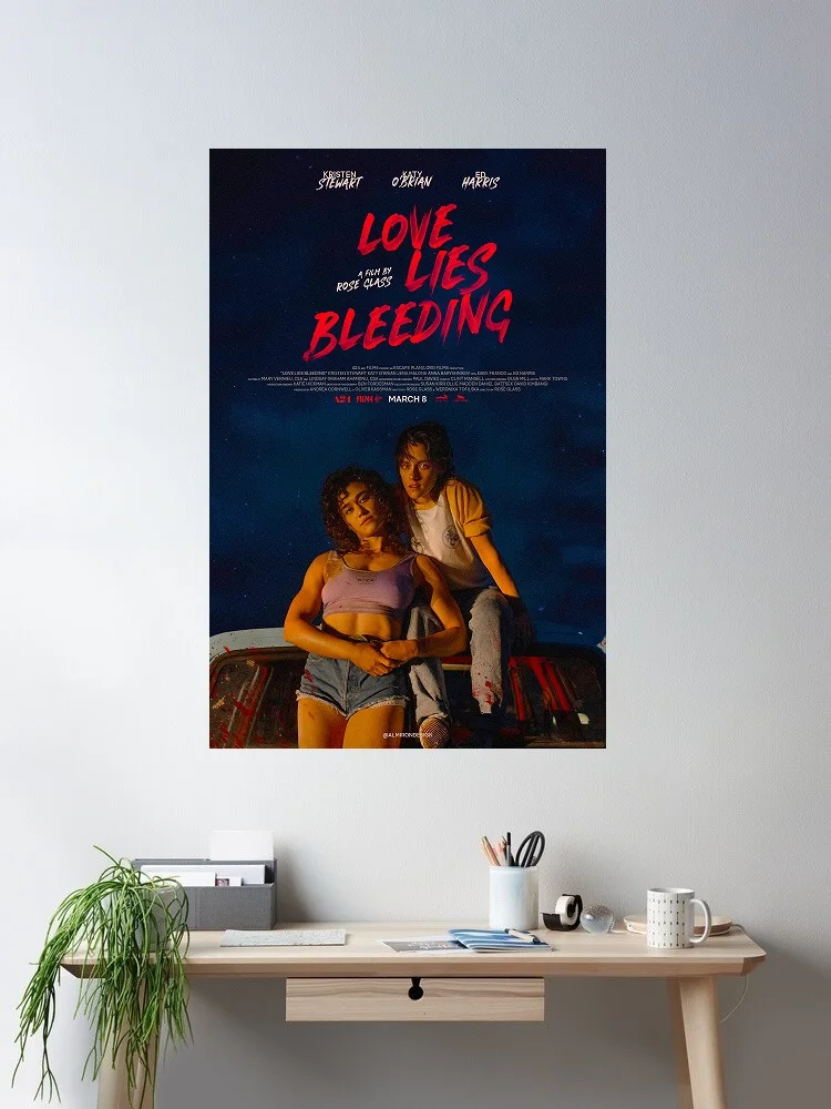 LOVE LIES BLEEDING Movie,Art Picture Print Silk Poster Home Wall Decor