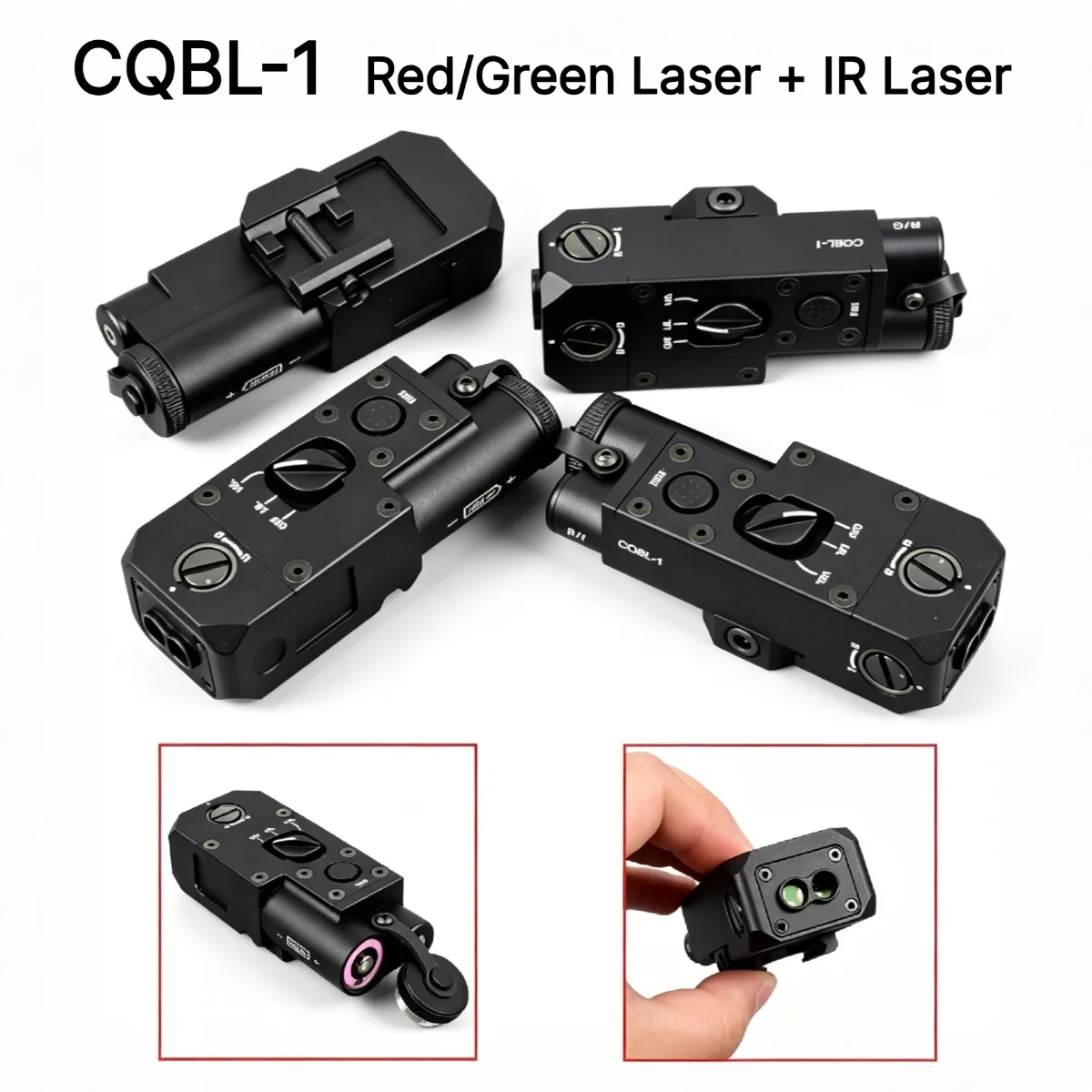 CQBL-1 IR Red Green Laser Aiming Pointer Remote Pressure Switch 20MM Picatinny Rail Airsoft Shooting Outdoor Accessory Gear
