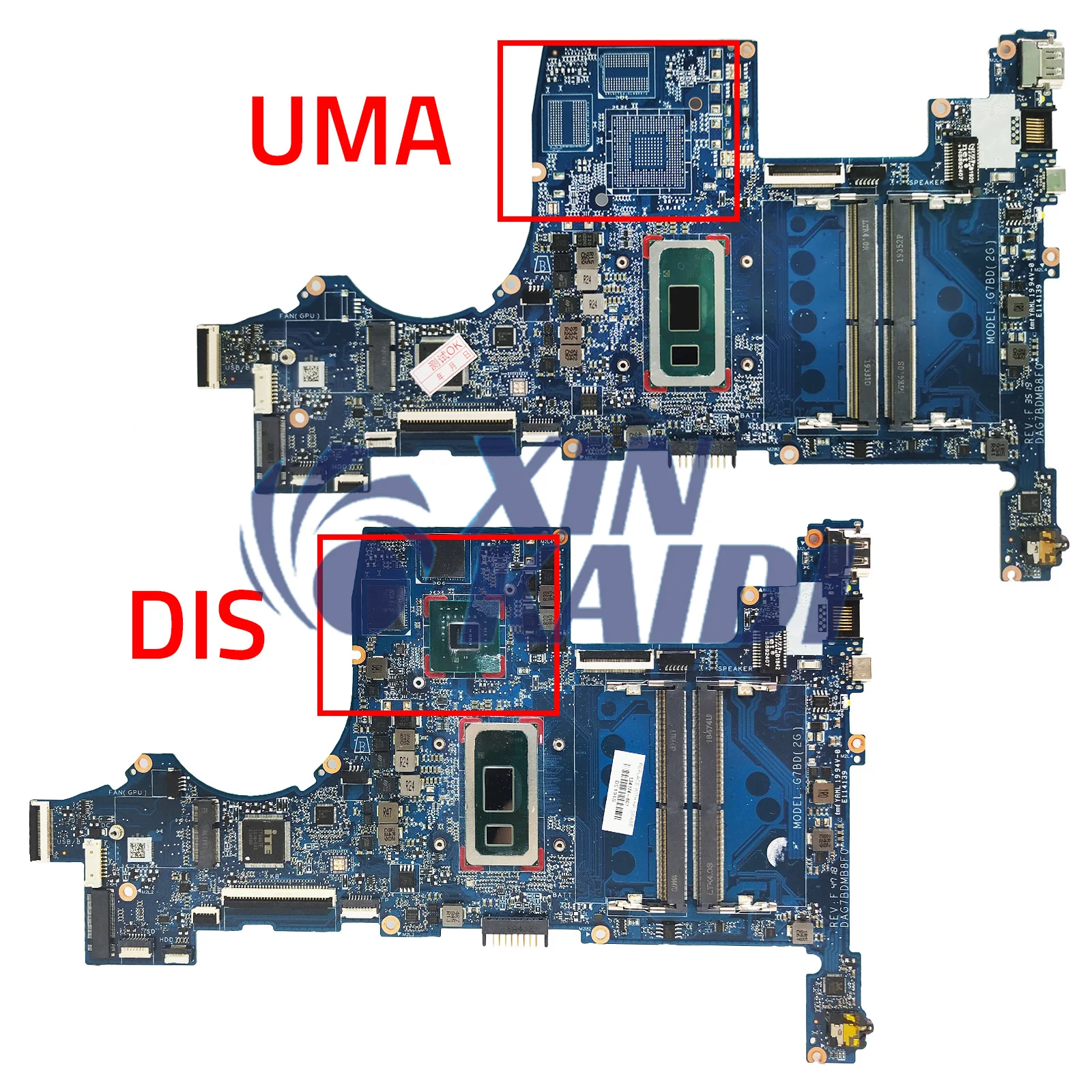 Computer Mainboard For HP Pavilion 15T-CS 15-CS L34174-001 L34173-601 DAG7BDMB8F0 Laptop Motherboard CPU I3 I5 I7 8th Gen