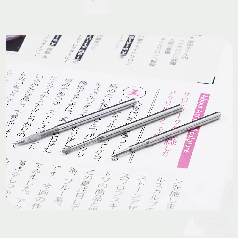 Tungsten Carbide Nail Drill Bits Cuticle Clean 3/32 Shank Milling Cutter for Manicure Pedicure Nail Efile Accessories