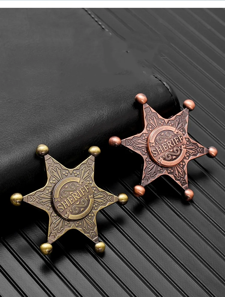 육각형 별 모양 금속 손가락 회전 장난감 조용한 베어링 손으로 돌리는 스트레스 해소 장난감 어린이용