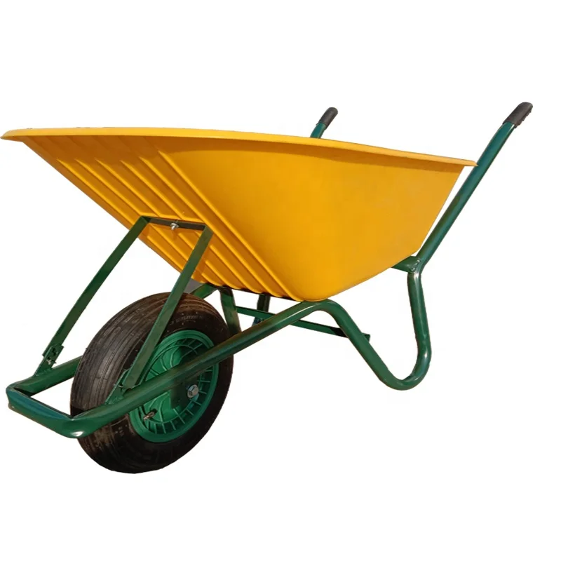 85L Plastic Tray Hand Trolley Barrow Carts For Carrying Goods