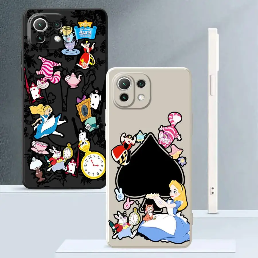 Мягкий чехол из ТПУ для телефона Disney «Алиса в стране чудес» для Xiaomi Mi 13 11 12 Lite 10T 11T 12T Pro