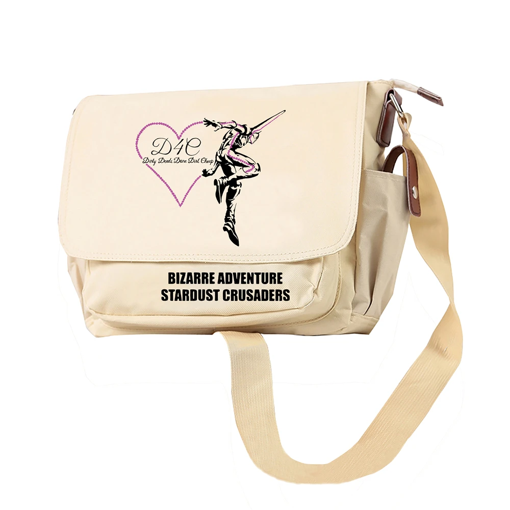 JoJo's Bizarre Adventure Anime School Bags Oxford Bookbag Men Cosplay Crossbody Bags Travel Messenger Bag Girls Shoulder Daypack