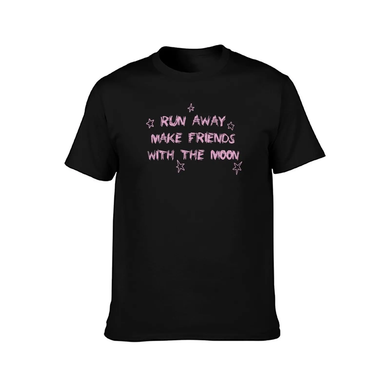 Lil Peep Aesthetic Pink Black Star Shopping Life is Beautiful T-Shirt Simple Print Design T-Shirt