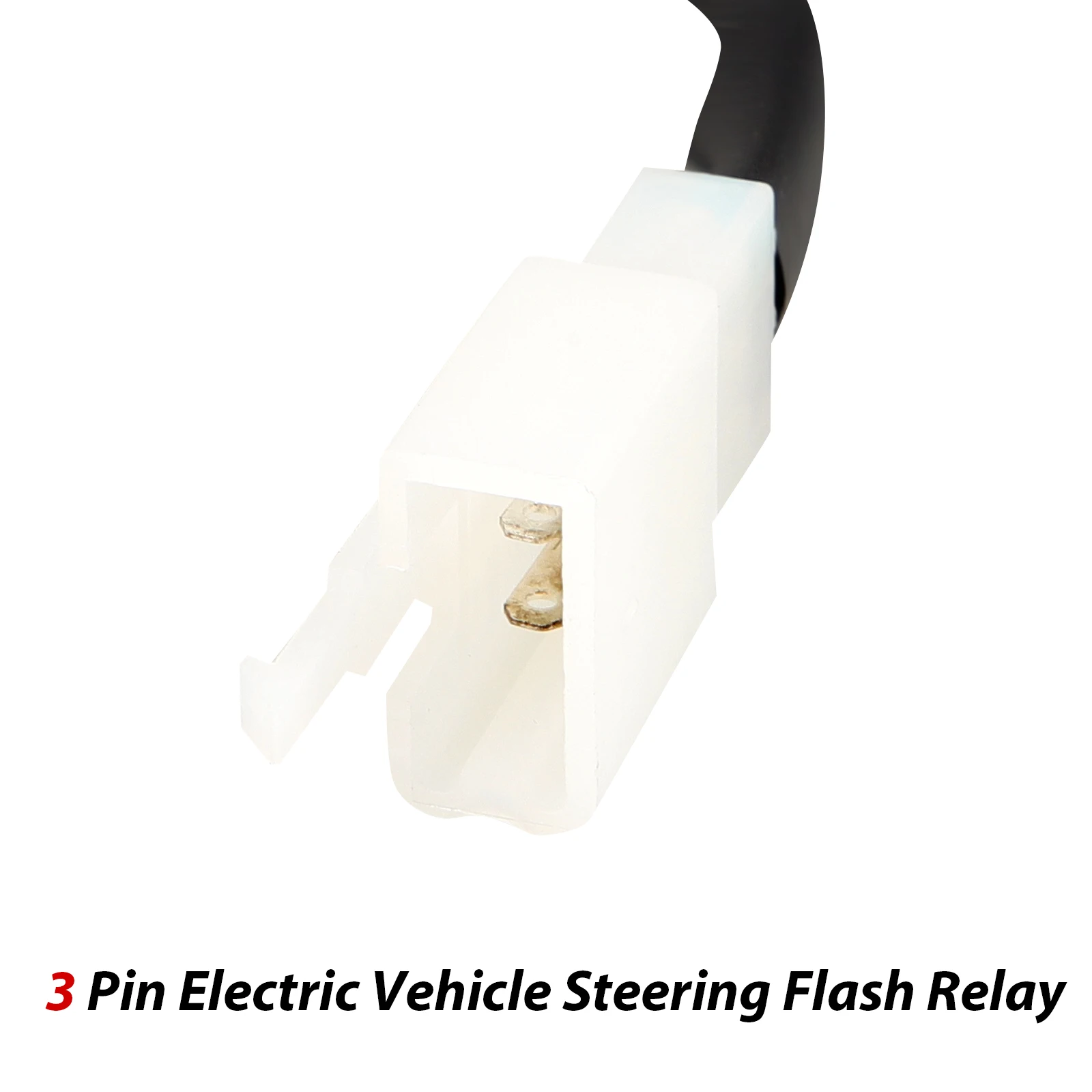 

3 Pin Motorcycle Flash Relay Plastic Copper Blinker Signal Indicator Turn Relay Compatible Switch Motorbike Accessory