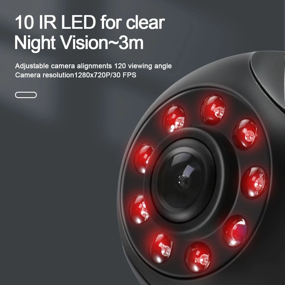 

Беспроводная Wi-Fi камера заднего вида для маленьких девочек, грузовик, кемпер, автобус, магнитный сцепч, резервное копирование, устройство мониторинга заднего хода, поддержка IOS Android