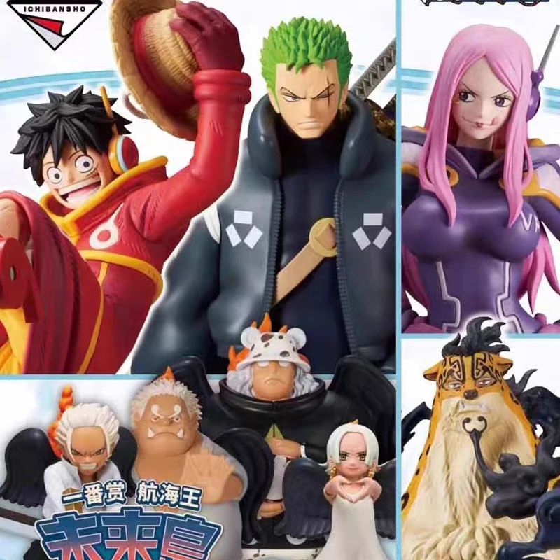 

ONE PIECE BANDAl Ichiban Kuji Portgas·D. Ace Roronoa Zoro Jewelry Bonney Lucci Anime Figures Model Gift Toy Collection for Kids